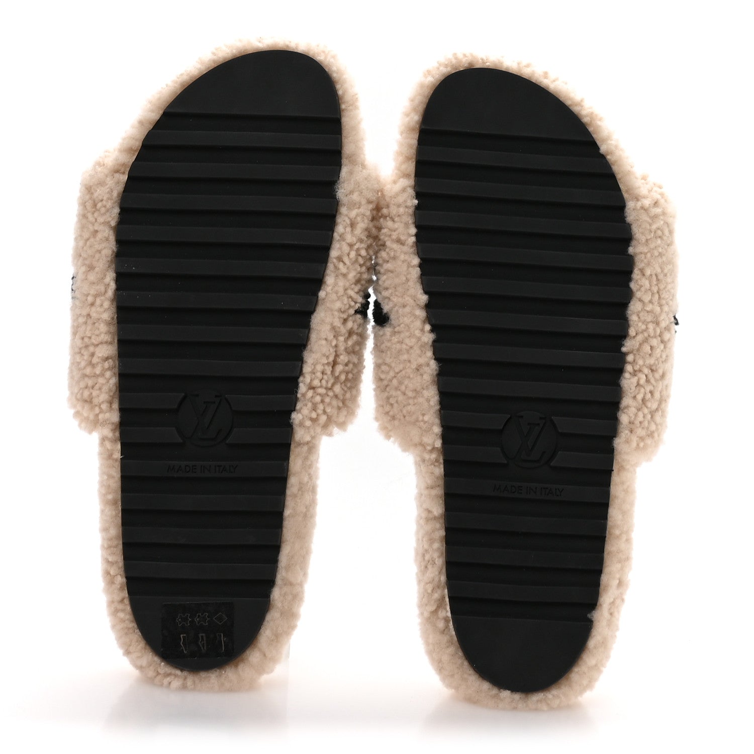 Louis Vuitton Shearling Bom Dia Flate Mules 39 Beige 6 of 9