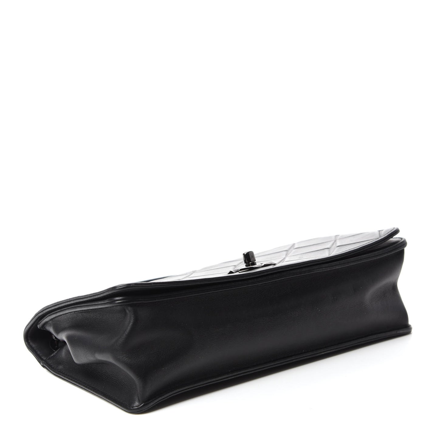 Calfskin Small Propeller Flap Black