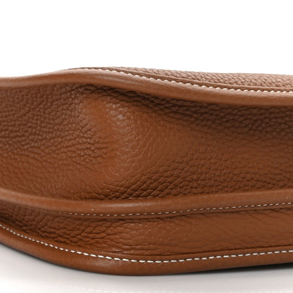 Hermes Taurillon Clemence Evelyne III PM Gold 8 of 10