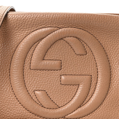 Gucci Pebbled Calfskin Small Soho Disco Bag Camelia 8 of 10