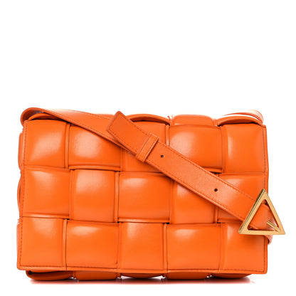 Bottega Veneta Nappa Maxi Intreccio Padded Cassette Crossbody Bag Orange 1 of 10