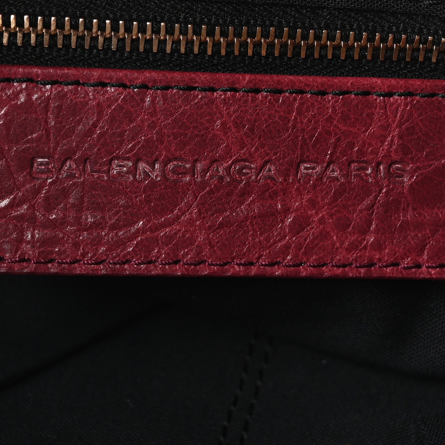 Balenciaga Agneau Giant 12 Rose Gold Hardware Part Time Cassis