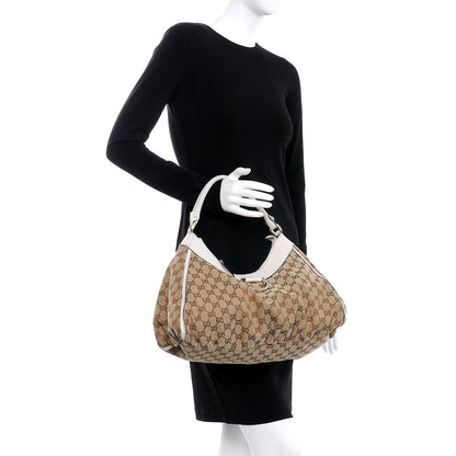 Gucci Monogram Large D Gold Hobo Off White 2 of 12