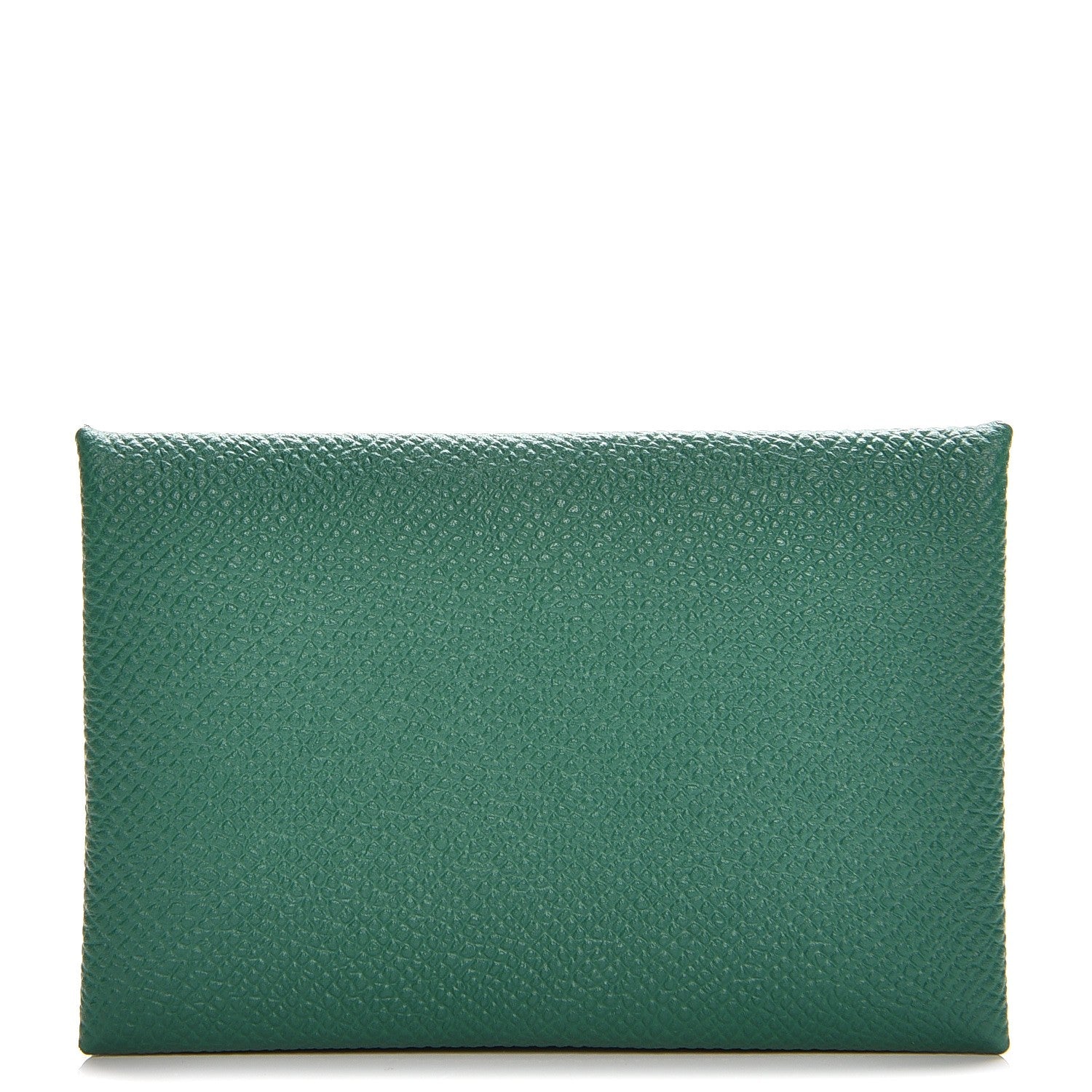 Hermes Epsom Calvi Card Case Vert Vertigo 1 of 8