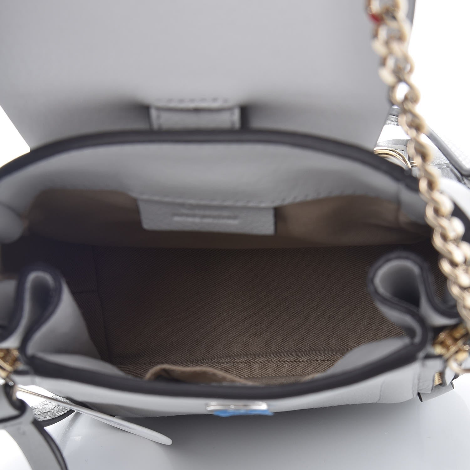 Chloe Suede Calfskin Mini Faye Backpack Airy Grey 5 of 8