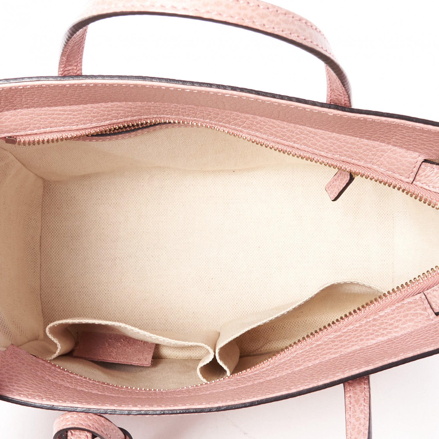 Gucci Dollar Calfskin Mini Swing Top Handle Bag Soft Pink 7 of 8