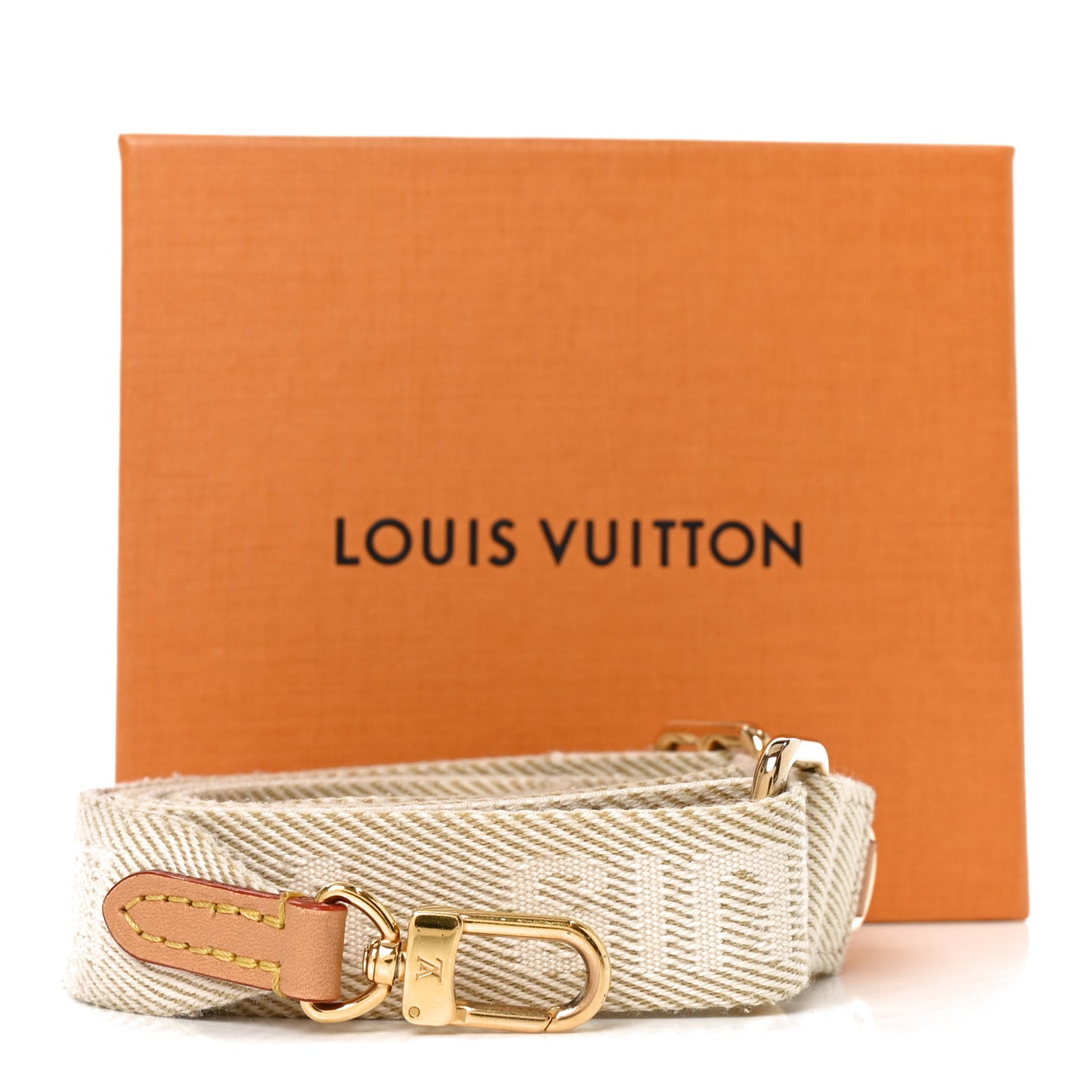 Jacquard Monogram Utility Phone Sleeve Shoulder Strap Beige