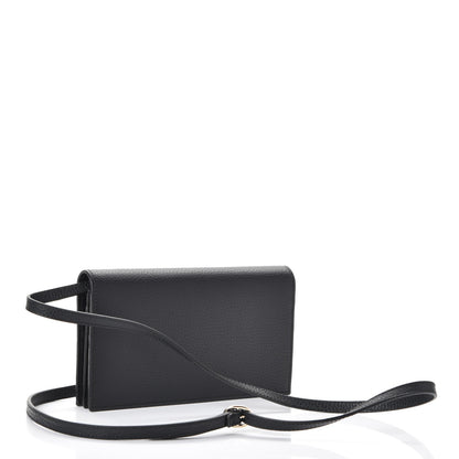Gucci Dollar Calfskin Mini Swing Wallet Bag Black 3 of 8