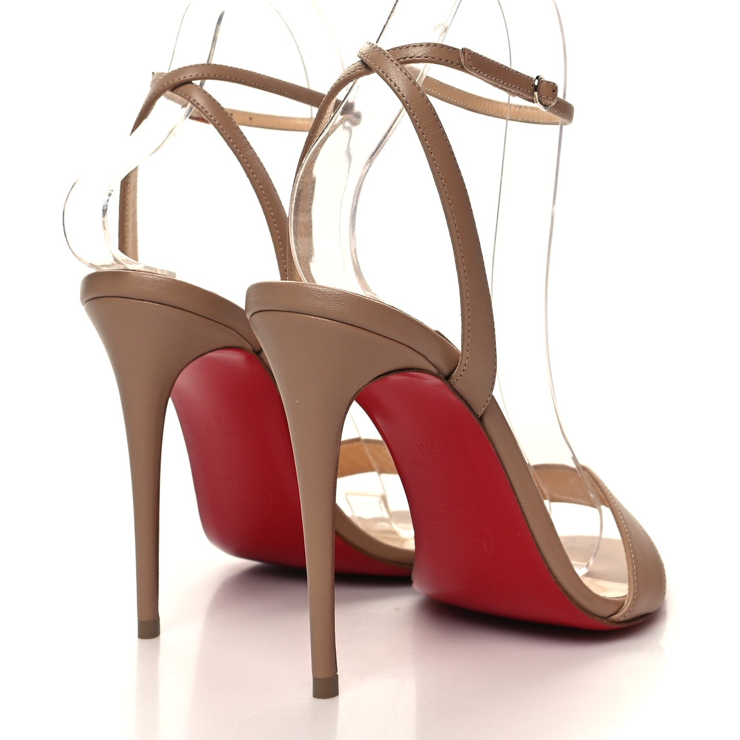 Nappa Loubi Girl 100 Sandals 36 Nude