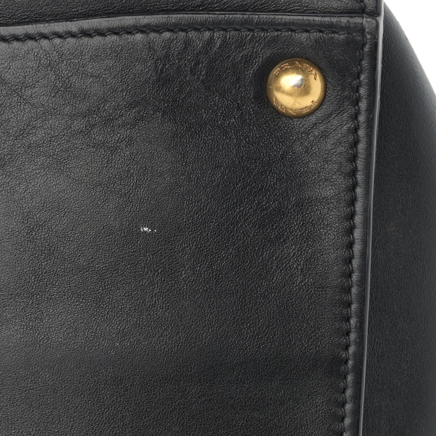 City Calf Front Pocket Tote Black