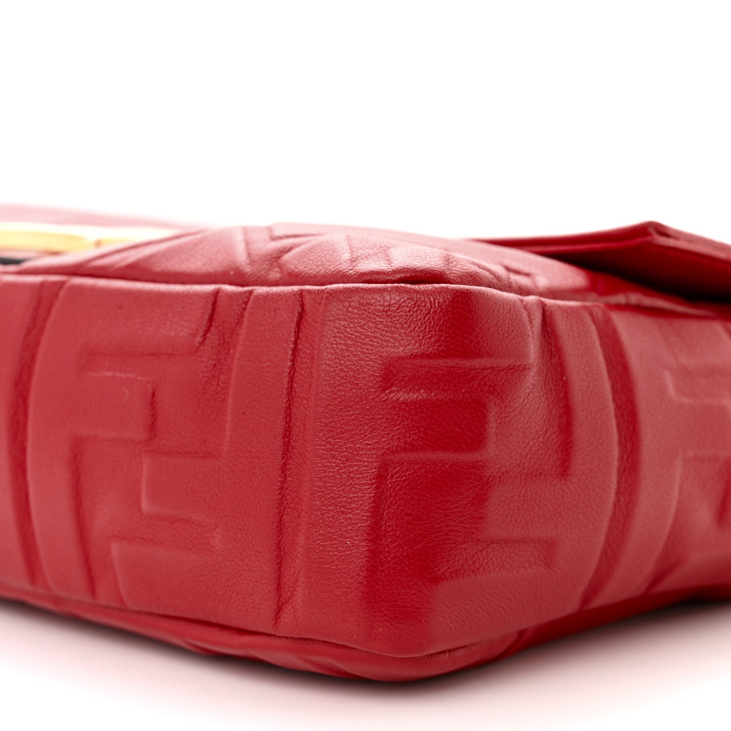 Nappa FF 1974 Embossed Baguette Fragola