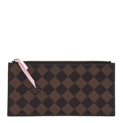 Louis Vuitton Damier Ebene Studded Felicie Chain Wallet Zippered Insert 1 of 4