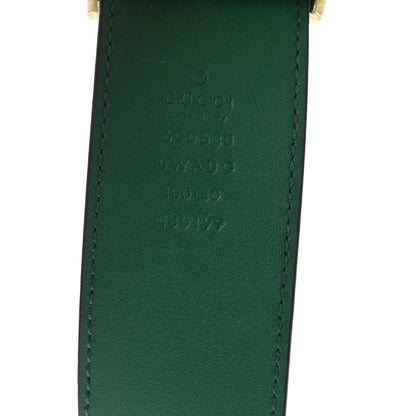 Gucci Calfskin Ceramic Glass Double G 40mm Belt 100 40 Emerald Multicolor 5 of 5