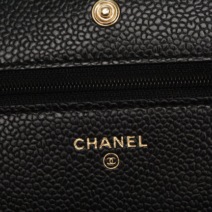 Chanel Caviar Quilted Wallet On Chain WOC Black 5 of 8