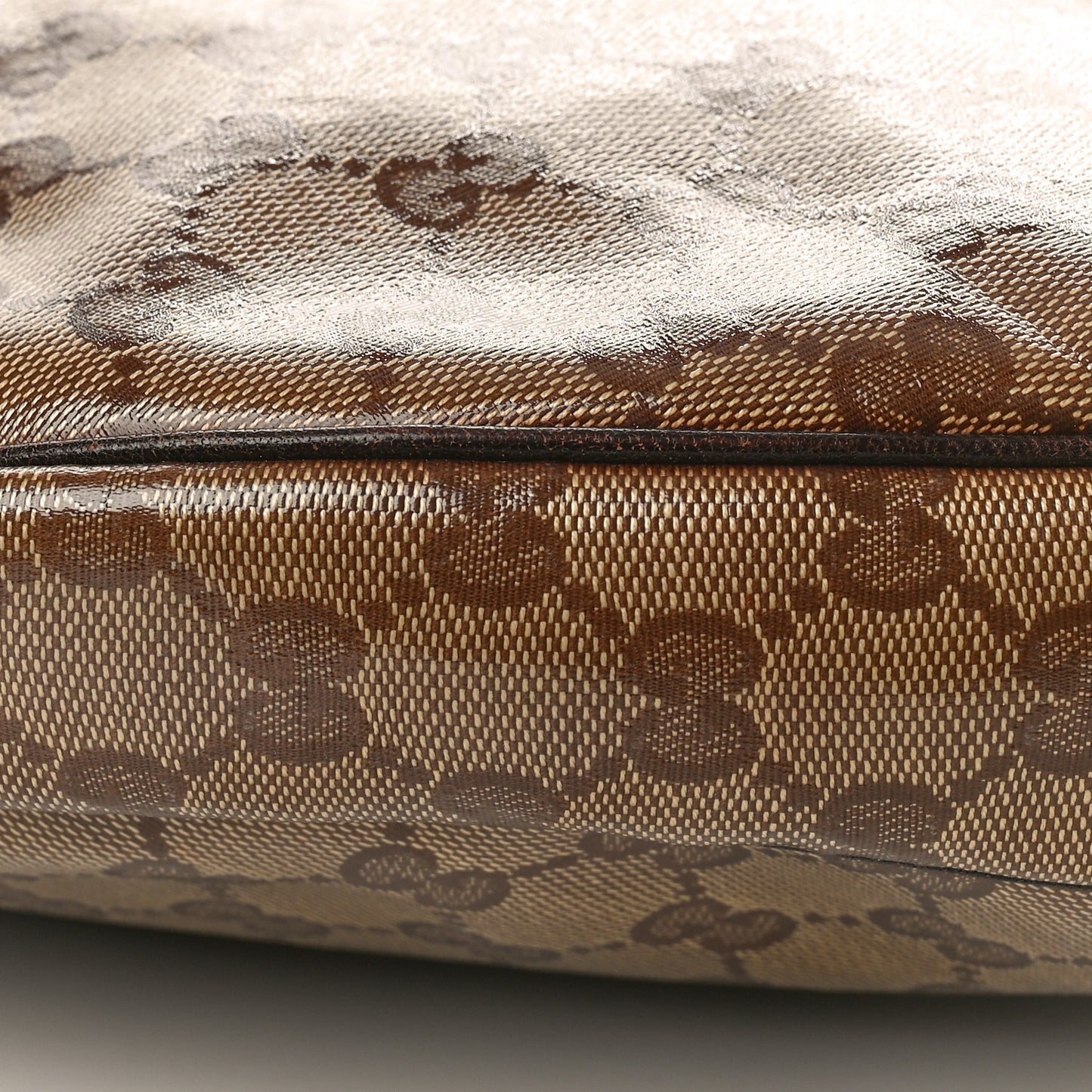 Crystal Monogram Duchessa Hobo Brown