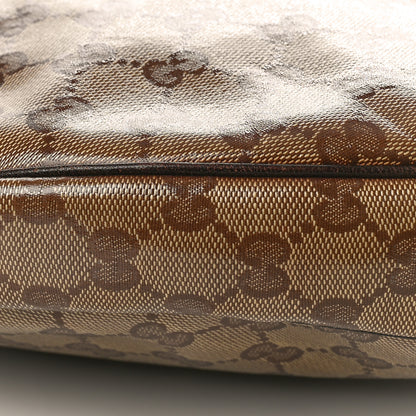 Gucci Crystal Monogram Duchessa Hobo Brown 9 of 10