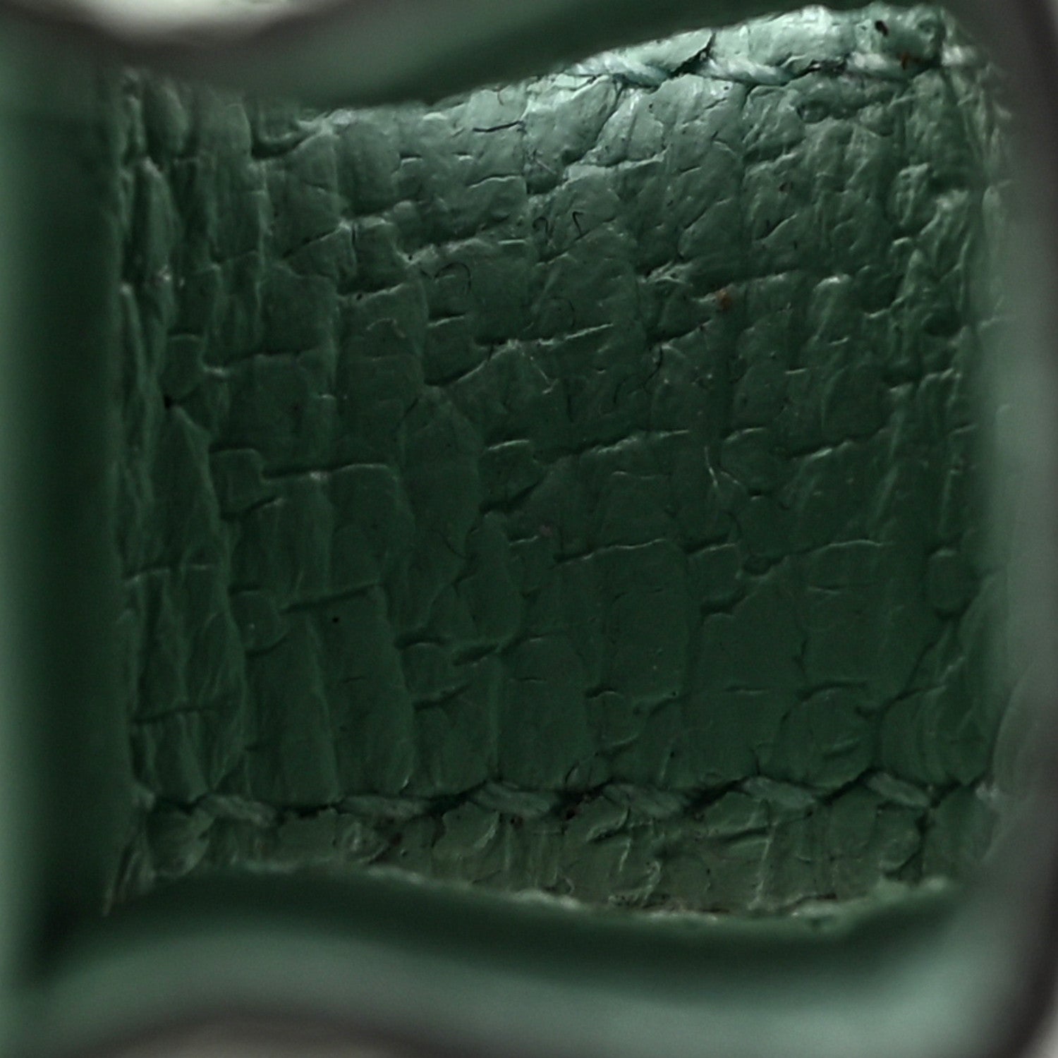 Gucci Textured Calfskin Enamel Single Porte Rouges Keychain Water Green 6 of 7