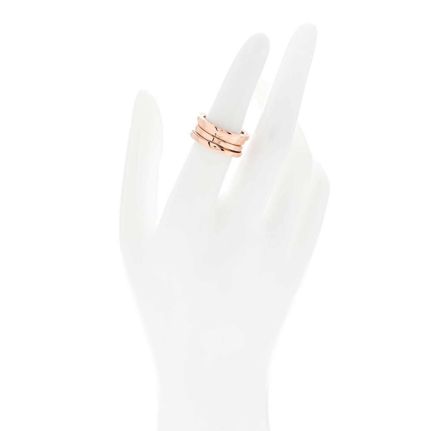 18K Rose Gold B.Zero1 Three-Band Ring 52 6