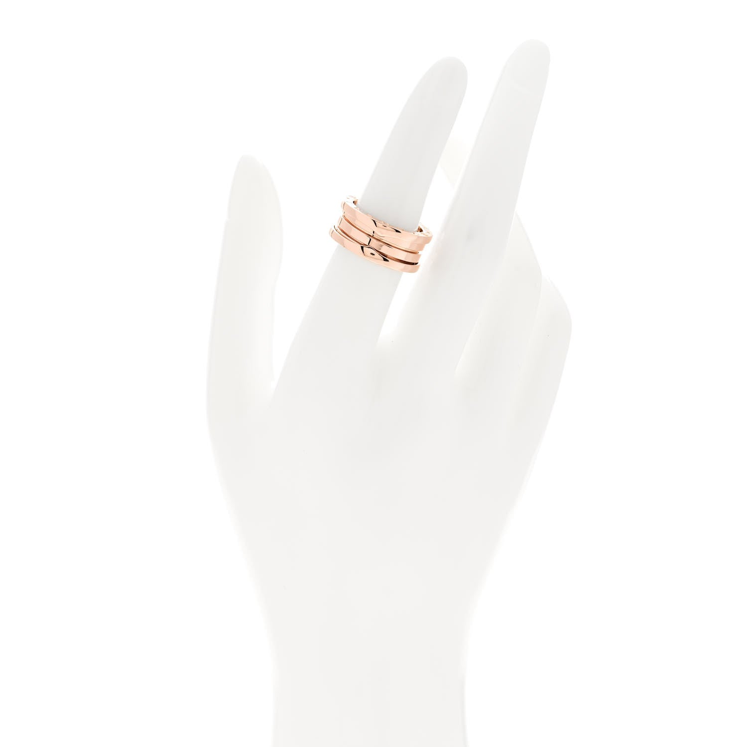 Bulgari 18K Rose Gold B.Zero1 Three-Band Ring 52 6 2 of 6