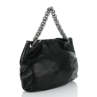 Chanel Lambskin Soft and Chain Small Hobo Black 3 of 7
