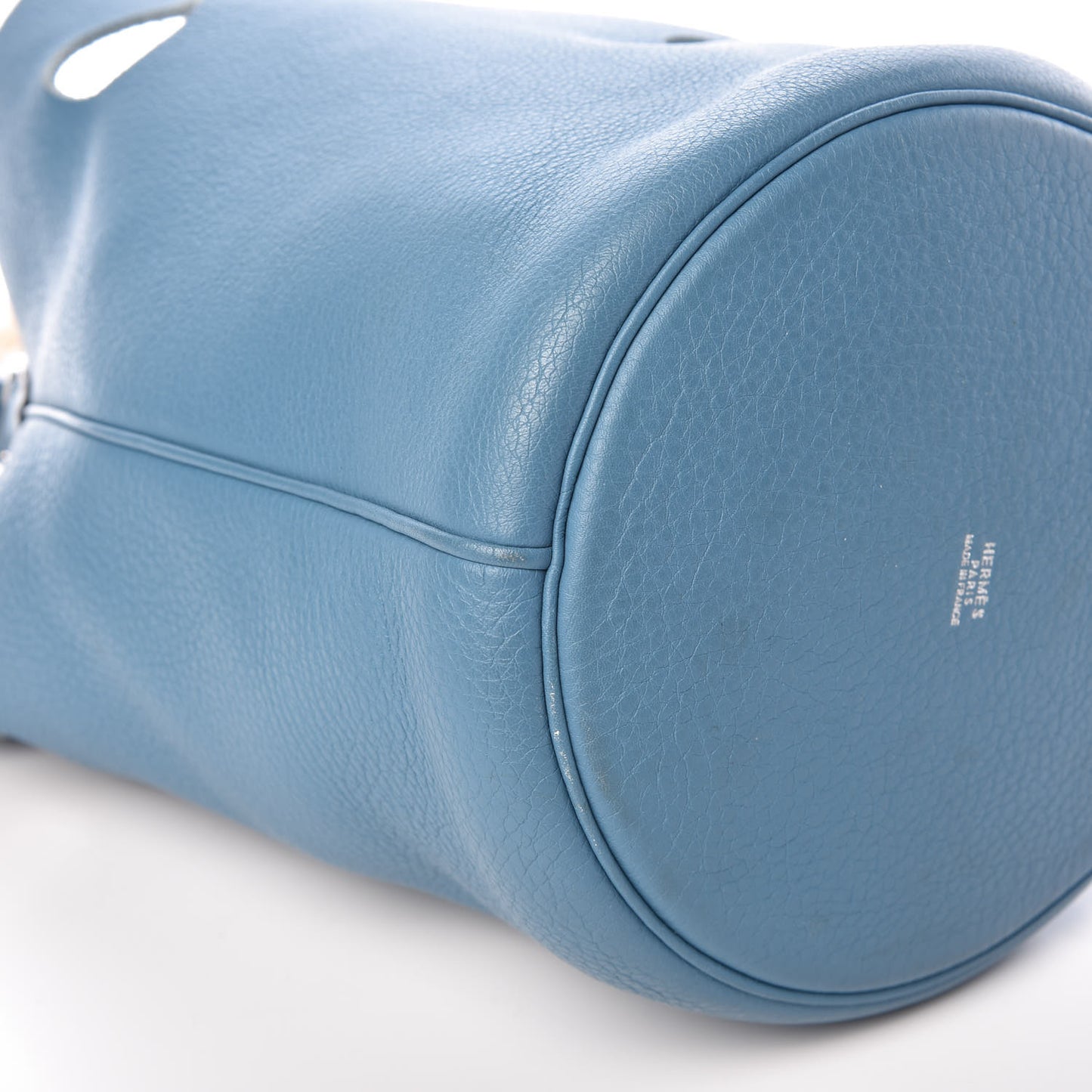 Taurillon Clemence Mangeoire Rope Bag Blue Jean