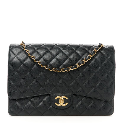 Chanel Caviar Quilted Maxi Double Flap Black 1 of 11