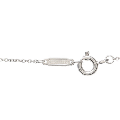 Tiffany Sterling Silver Diamond Notes Bar Pendant Necklace 4 of 5