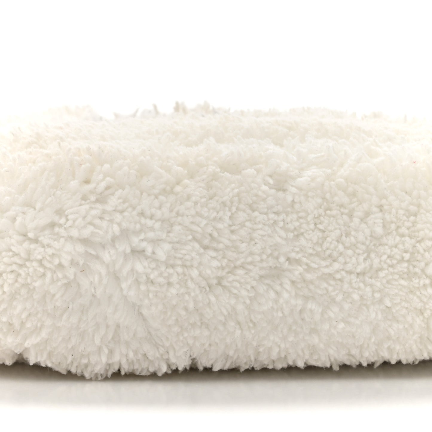 Terry Cloth Triangle Pouch White Black