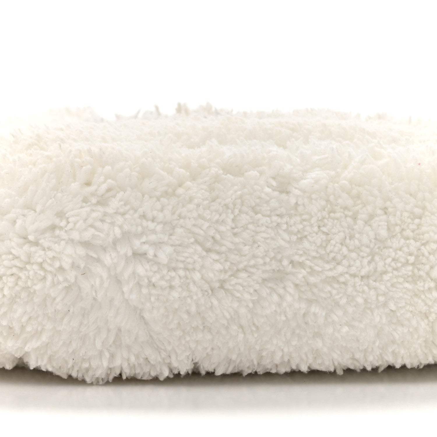 Prada Terry Cloth Triangle Pouch White Black 8 of 9