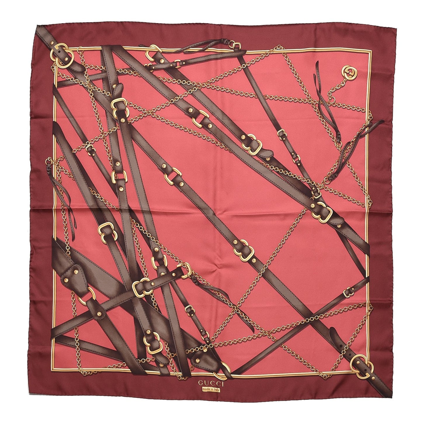 Silk Relia Scarf Ruby Red