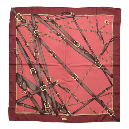 Gucci Silk Relia Scarf Ruby Red 1 of 5
