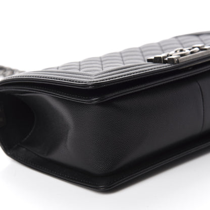 Chanel Caviar Quilted Medium Boy Flap Black 6 of 11