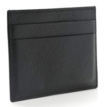 Balenciaga Grained Calfskin Logo Cash Card Holder Black Fluo Green 3 of 8