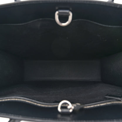 Gucci GG Supreme Monogram Azalea Calfskin Medium Retro Interlocking G Vertical Tote Bag Black 5 of 10