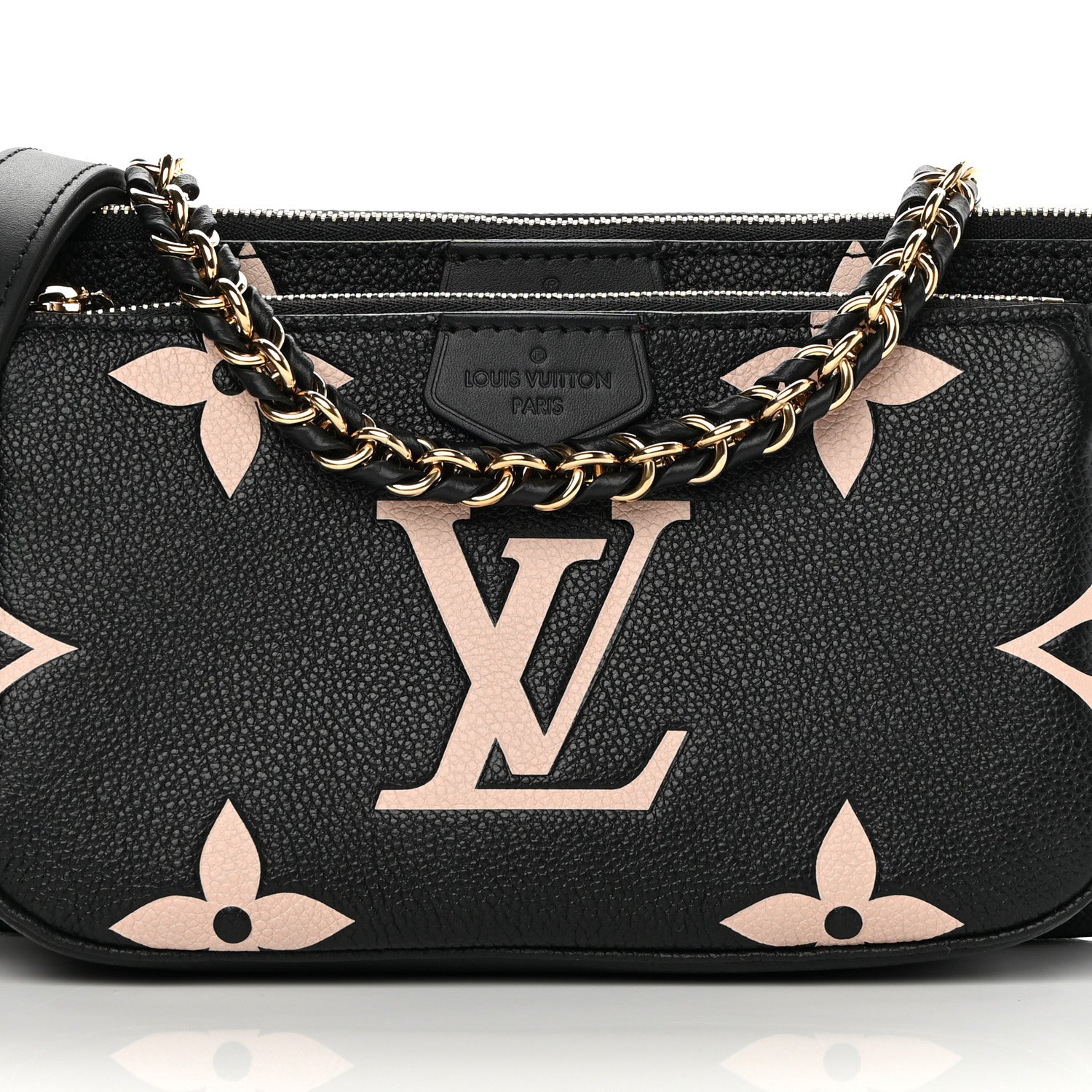Louis Vuitton Empreinte Monogram Giant Multi Pochette Accessories Black Beige 8 of 10