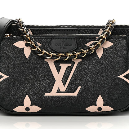 Louis Vuitton Empreinte Monogram Giant Multi Pochette Accessories Black Beige 8 of 10