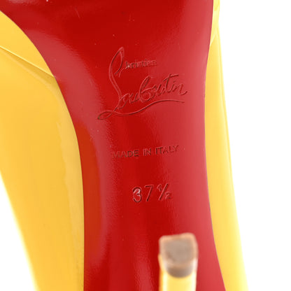 Christian Louboutin Patent New Simple 100 Pumps 37.5 Sun 7 of 8