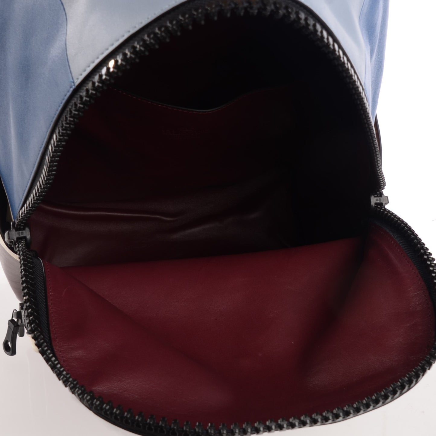 Calfskin Patchwork Backpack Ruby Marine