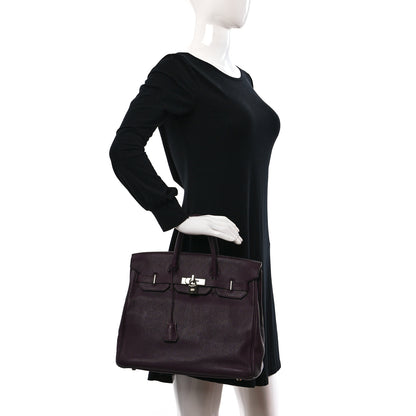 Hermes Chevre Mangalore HAC Birkin 32 Raisin 2 of 11