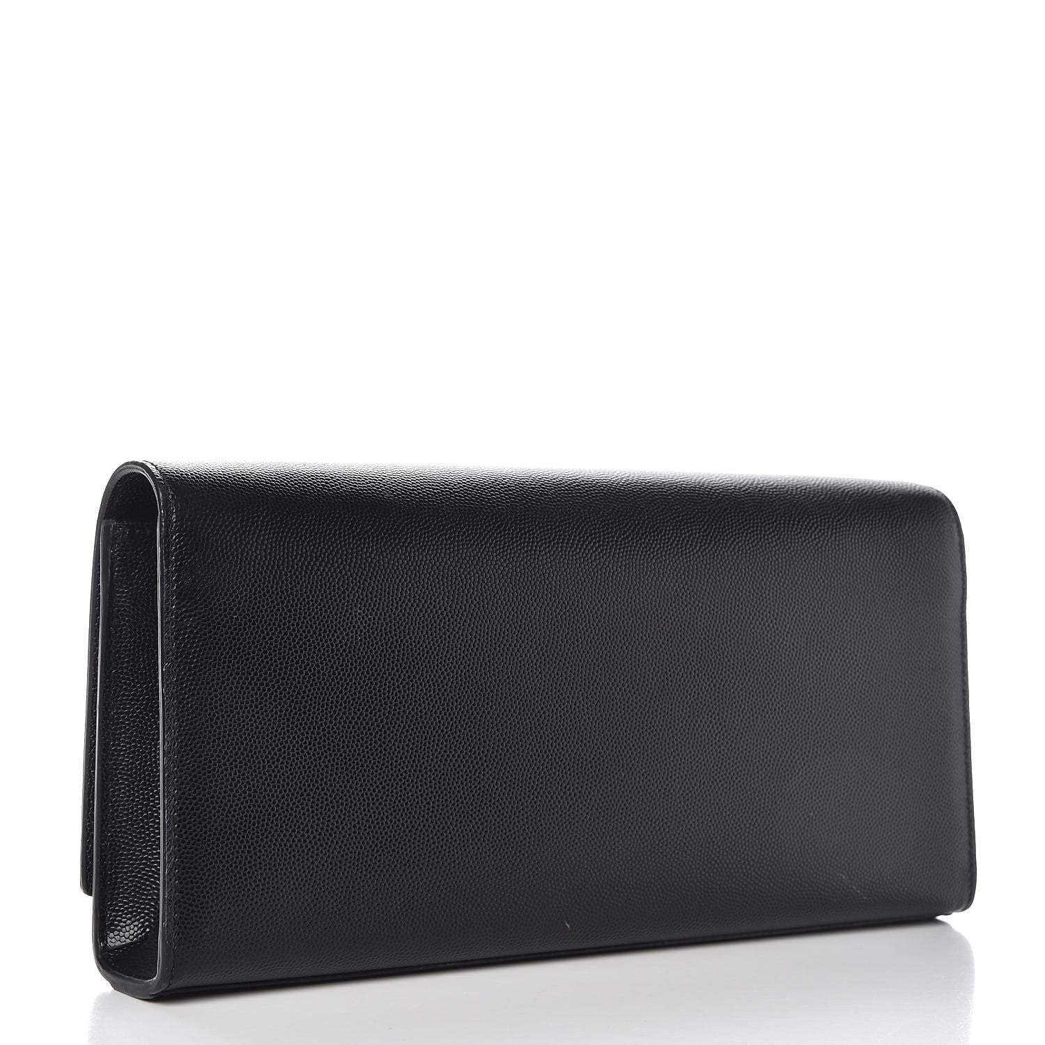 Saint Laurent Grain De Poudre Monogram Cassandre Clutch Black 3 of 9