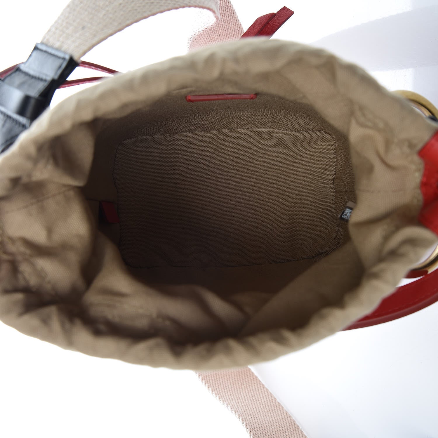 Chloe Smooth Calfskin Mini Roy Bucket Bag Plaid Red 6 of 12
