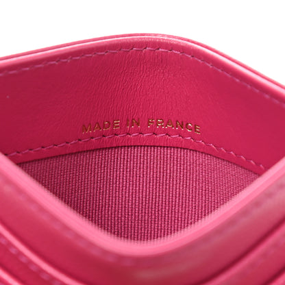 Chanel Caviar Quilted Card Holder Pink 7 of 8