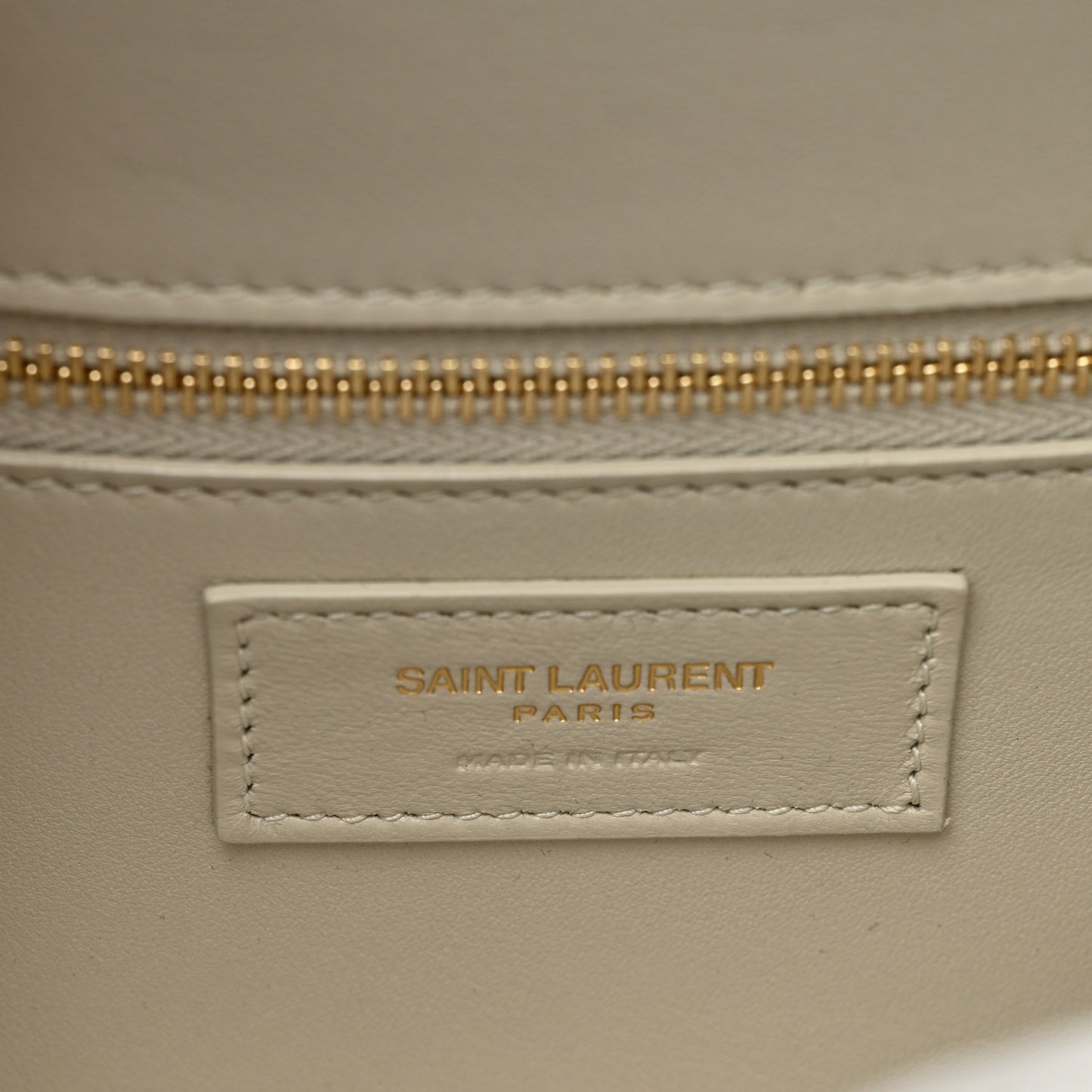 Smooth Calfskin Carre Satchel Crema Soft