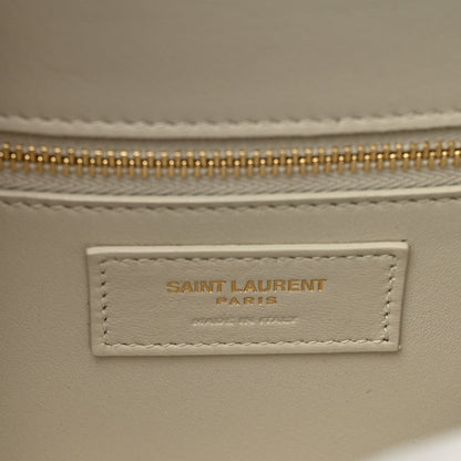 Saint Laurent Smooth Calfskin Carre Satchel Crema Soft 5 of 8