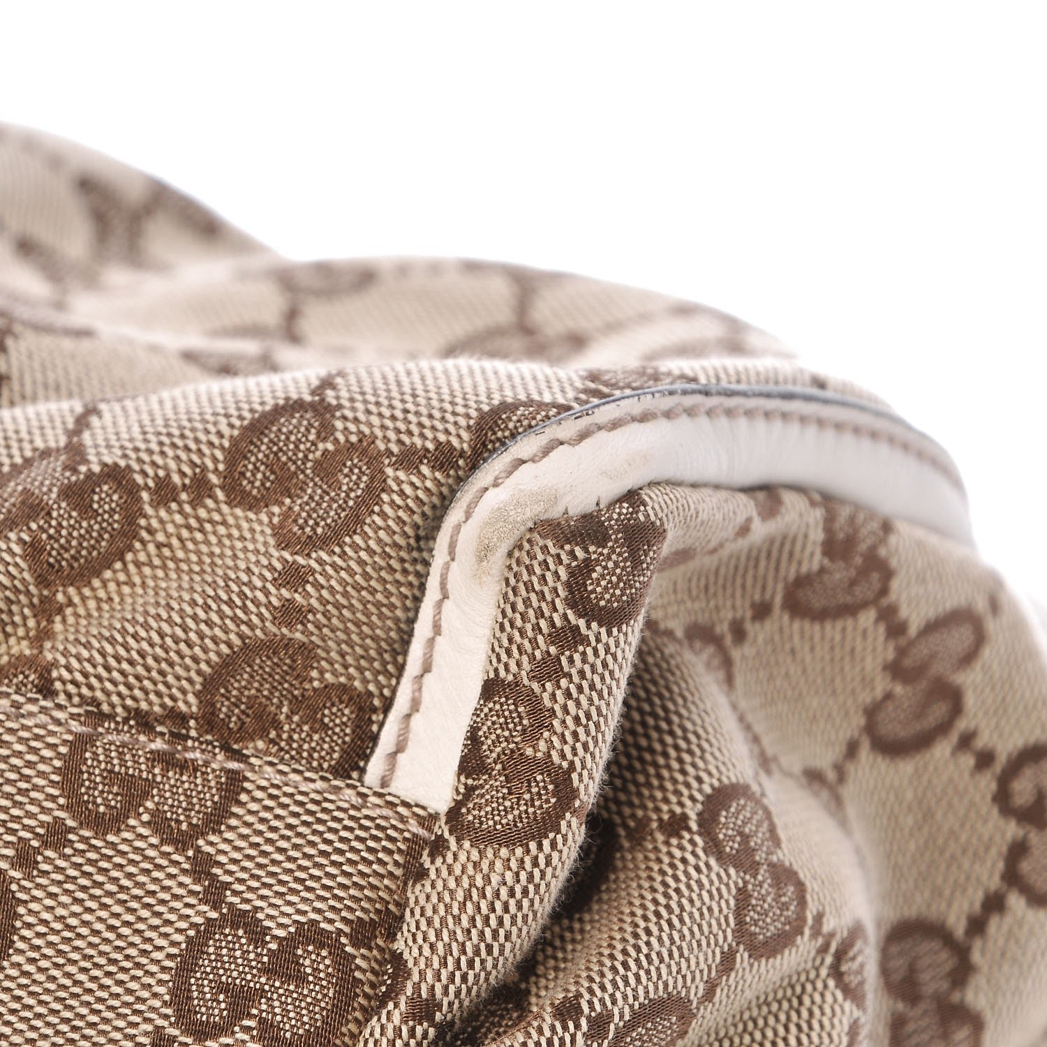 Gucci Monogram Large D Gold Ring Hobo Off White 11 of 16