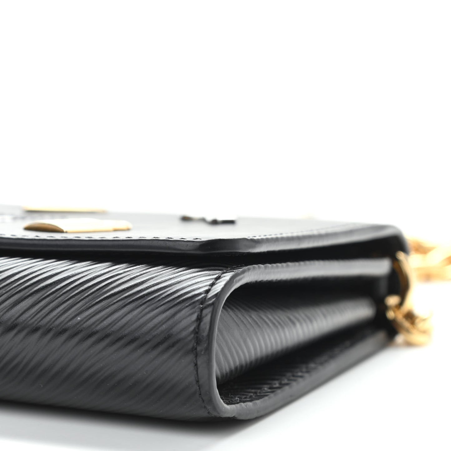 Epi Love Lock Twist Chain Wallet Black