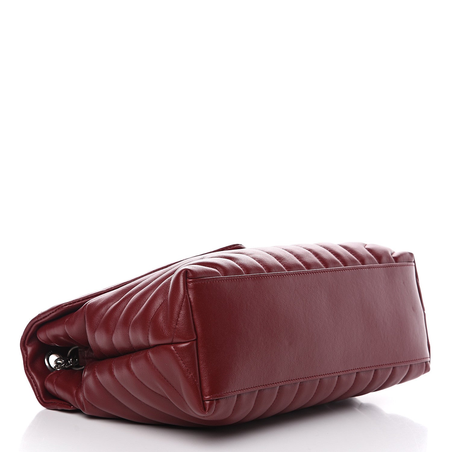 Saint Laurent Calfskin Y Quilted Monogram Medium Loulou Chain Satchel Palissandre 3 of 12