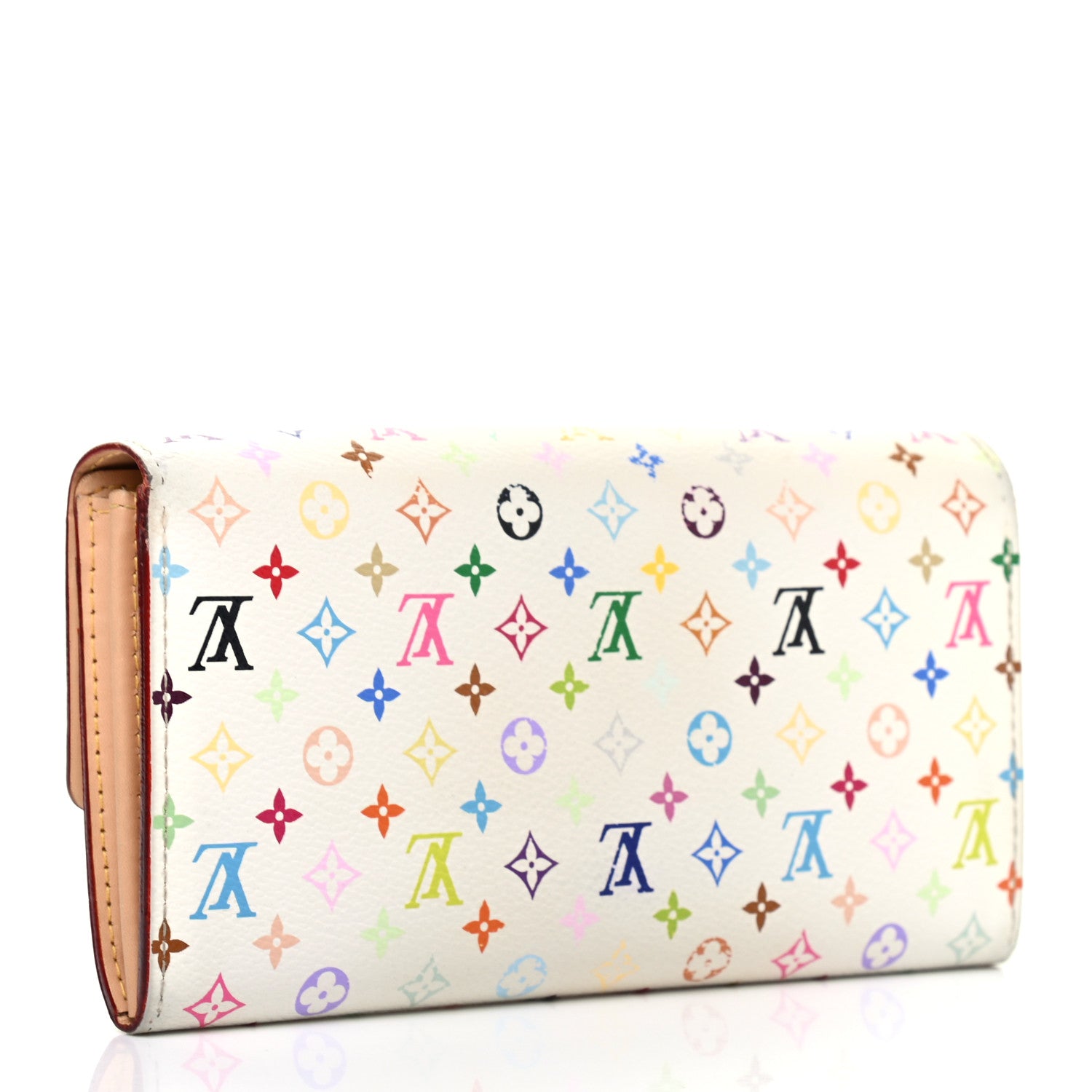 Louis Vuitton Monogram Multicolor Sarah Wallet White 3 of 10