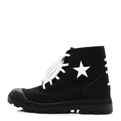 Givenchy Canvas Olympus Star Combat Boots 43 Black 1 of 8