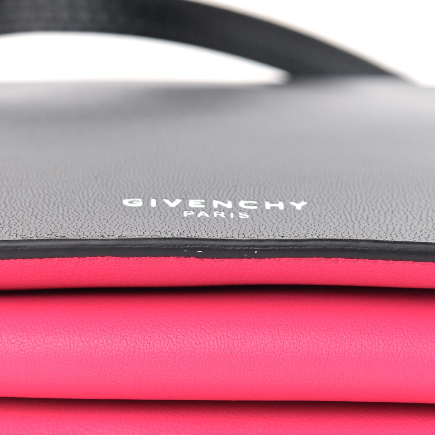 Givenchy Sugar Goatskin Cross 3 Crossbody Bag Black Pink 10 of 10